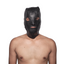 bdsm leather fetish hood face mask
