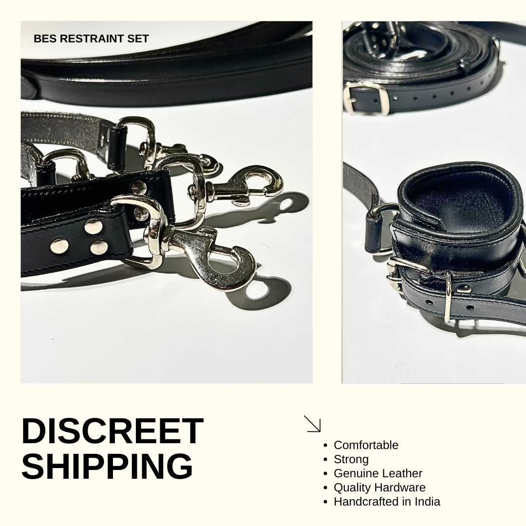 Subculture Leather Bed Restraint Set