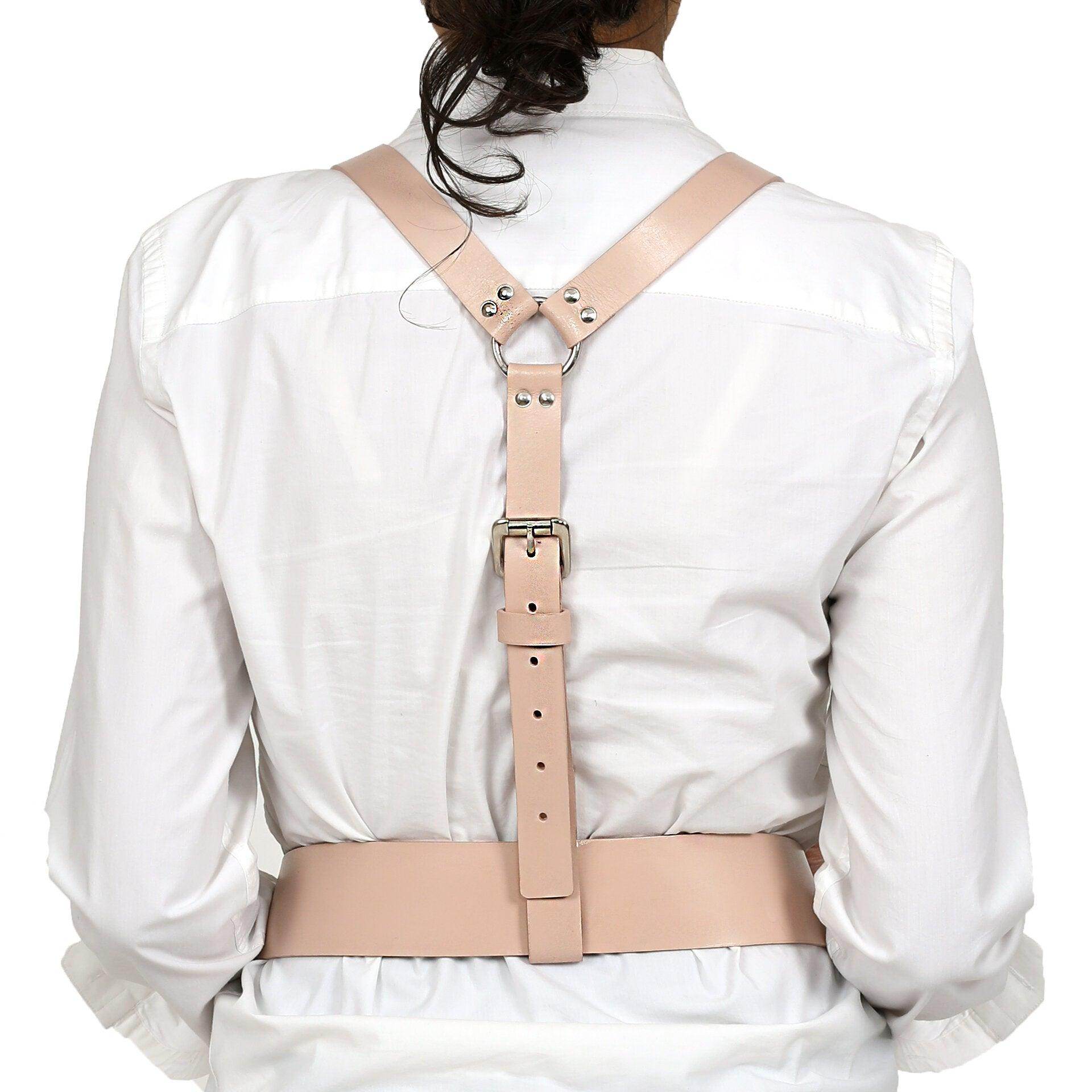 WOMEN'S LEATHER SHOULDER SUSPENDER HARNESS - Subculture