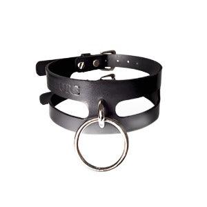 genuine leather collar choker