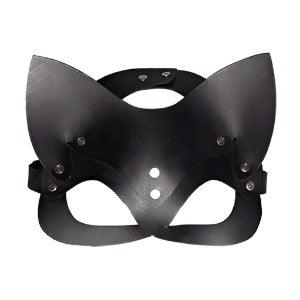 leather fetish face mask