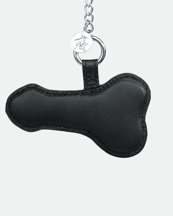 Big Dick Energy Charm, genuine leather charm by Subculture, worn view