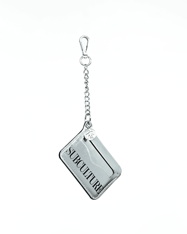 Card Holder Charms, genuine leather card holder by Subculture, detail view