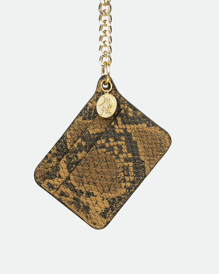 Card Holder Charms, genuine leather card holder by Subculture, styled look