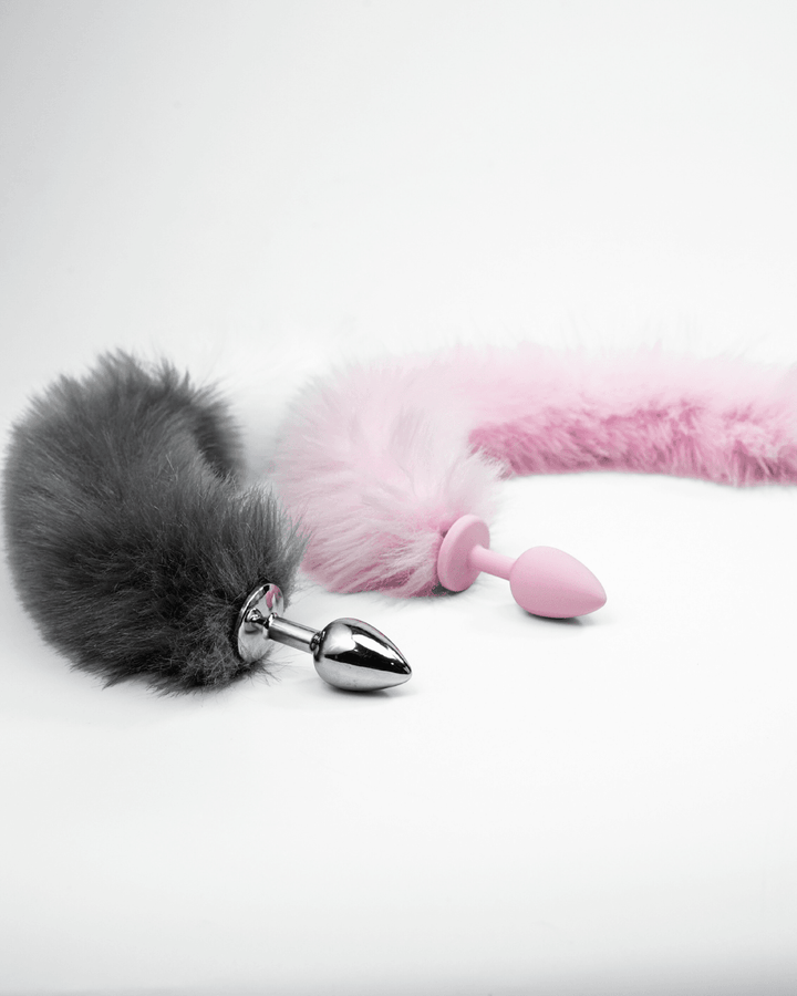 Fox Tail Butt Plug, genuine leather butt plug by Subculture
