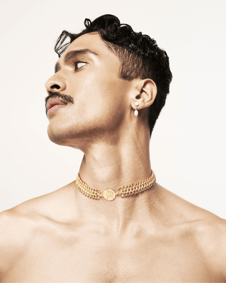 Minotaur Choker, metal collar by Subculture