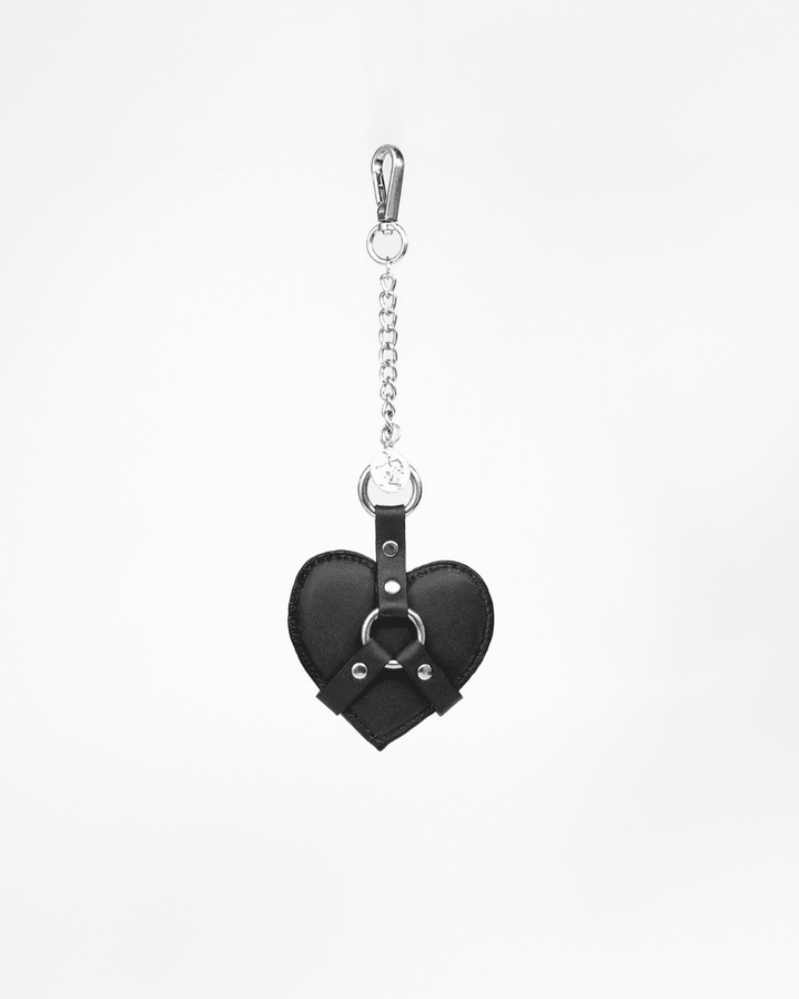 Bound Heart Charm, genuine leather charm by Subculture