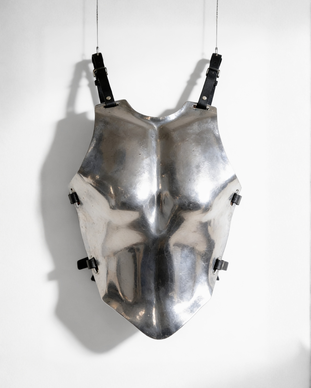 men's metal armour fashion couture silver