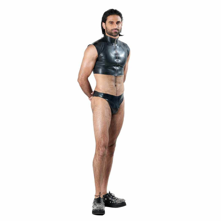 Latex Crop Top, latex crop top by Subculture