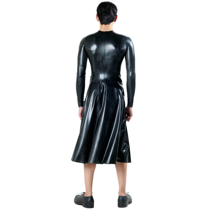 Latex Lift Me Dress, latex dress by Subculture, worn view