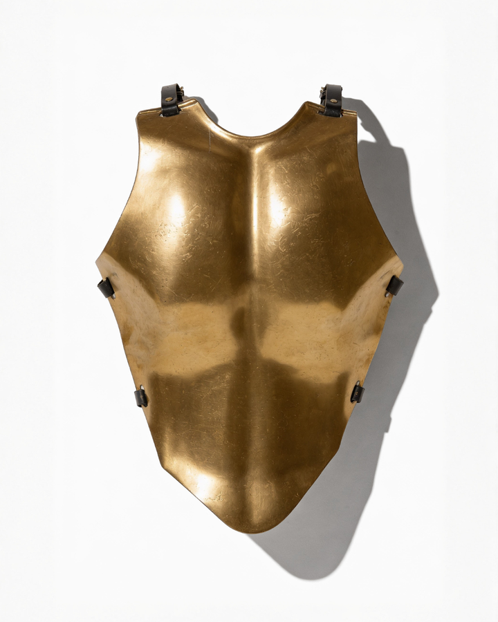 men's metal armour fashion couture gold