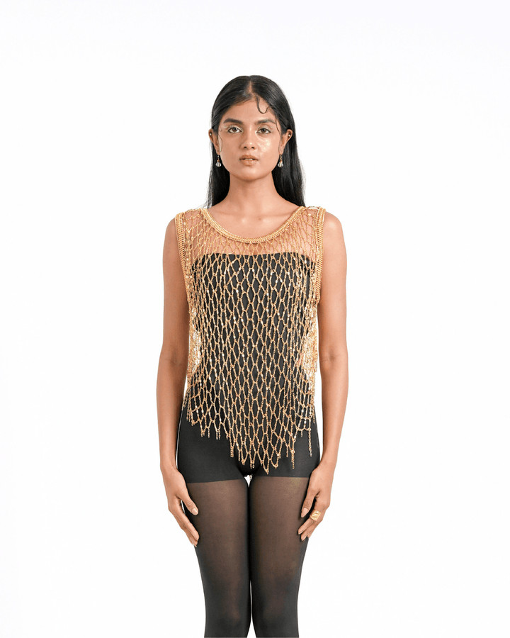 Gold Rush Top, metal top by Subculture, styled look