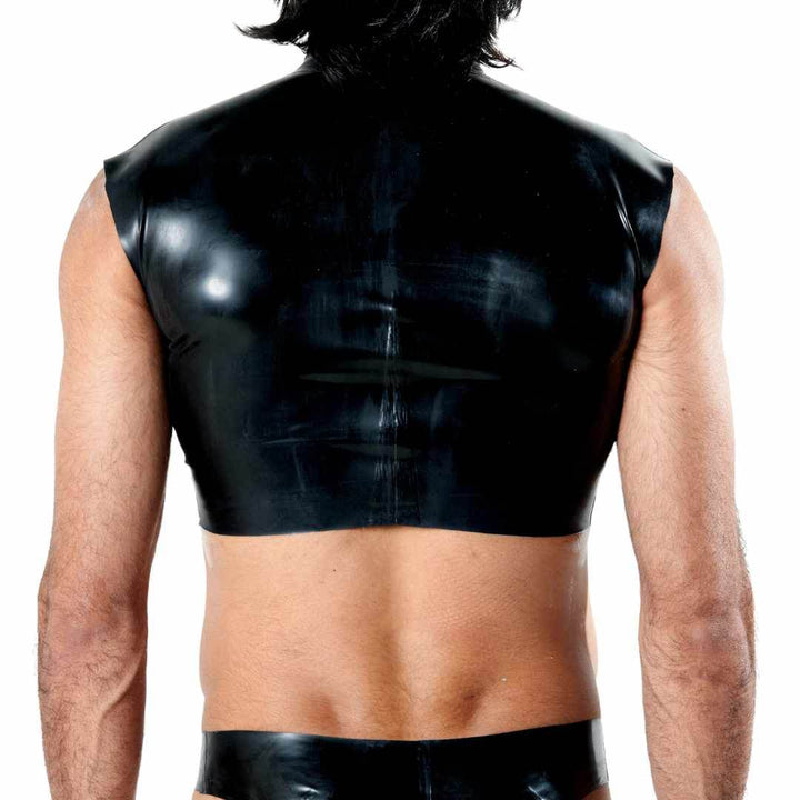 Latex Crop Top, latex crop top by Subculture, detail view