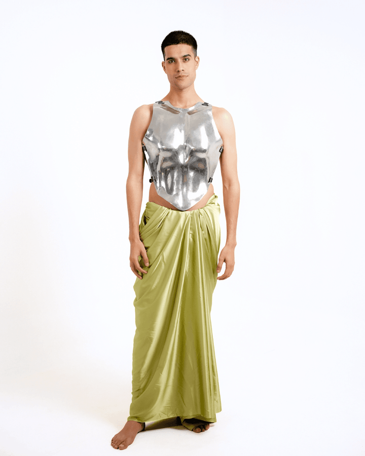 Apollo's Armour, metal body armour by Subculture, close-up