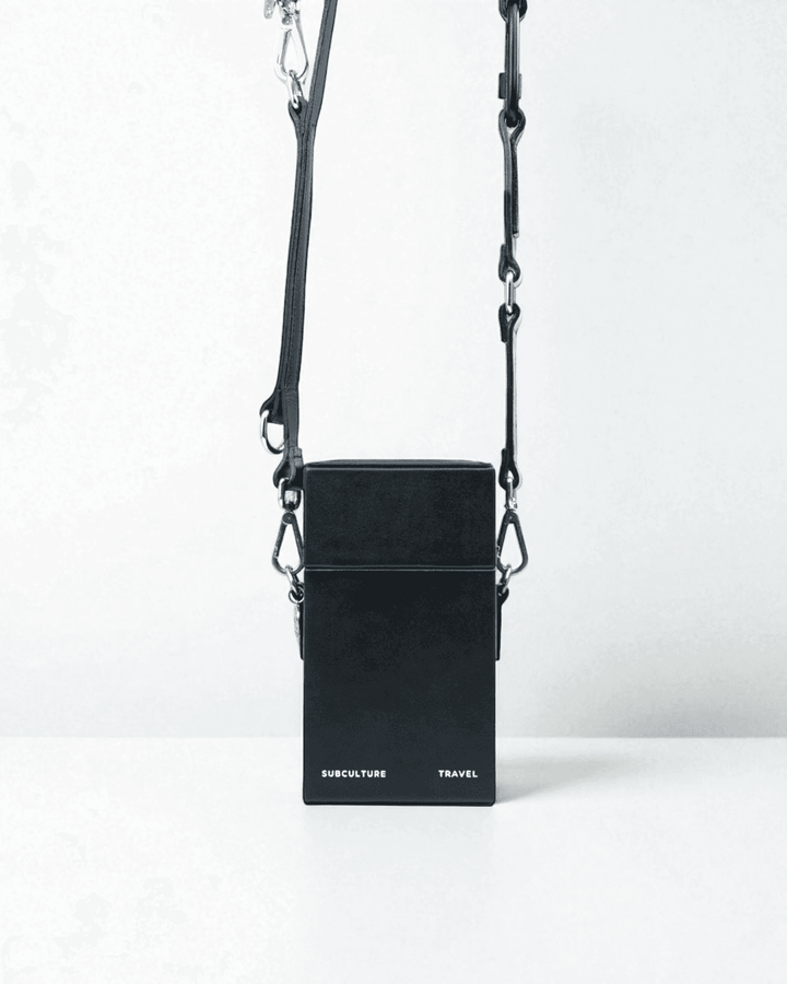Pandora's Box Bag, genuine leather box bag by Subculture, side view