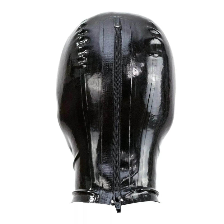 Latex Hood Mask, latex mask by Subculture, side view