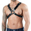 handmade leather fashion body classic chest harness accessories 