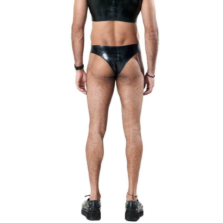 Latex Men Briefs, latex briefs by Subculture, side view