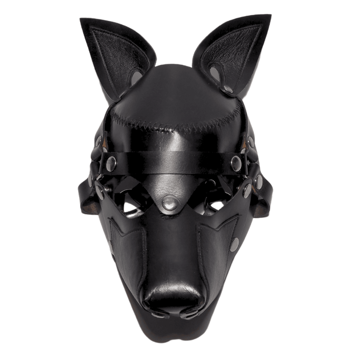 Subculture Pup Mask, genuine leather mask by Subculture, side view