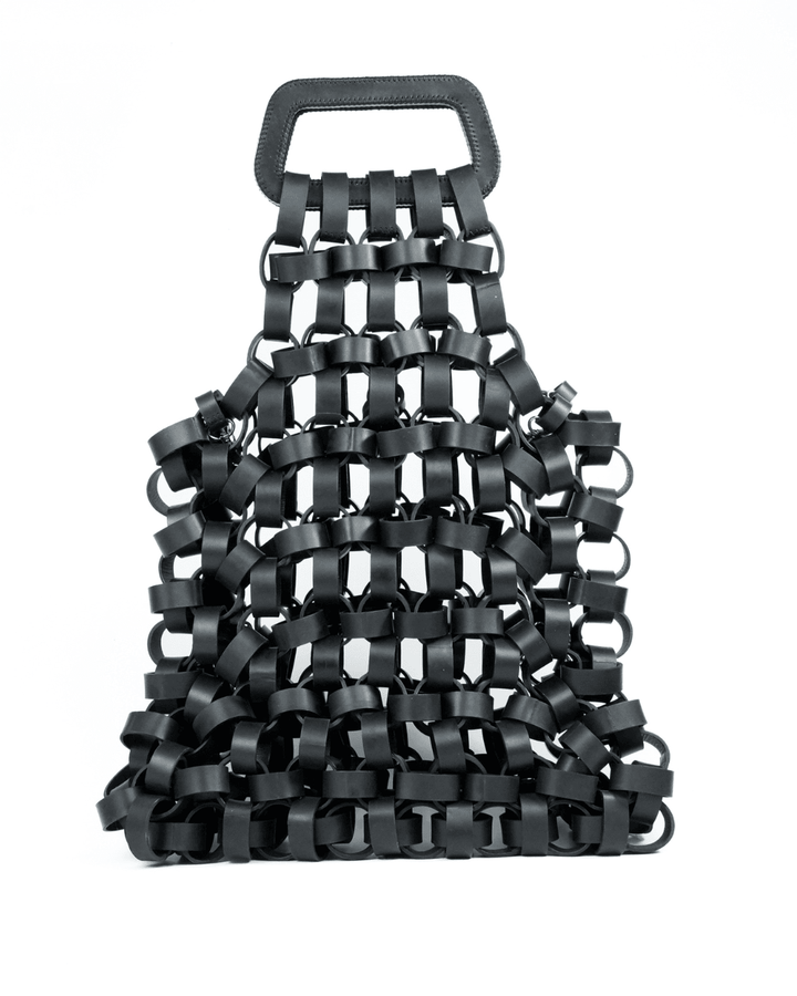 Abyss Tote Bag, genuine leather tote bag by Subculture, close-up