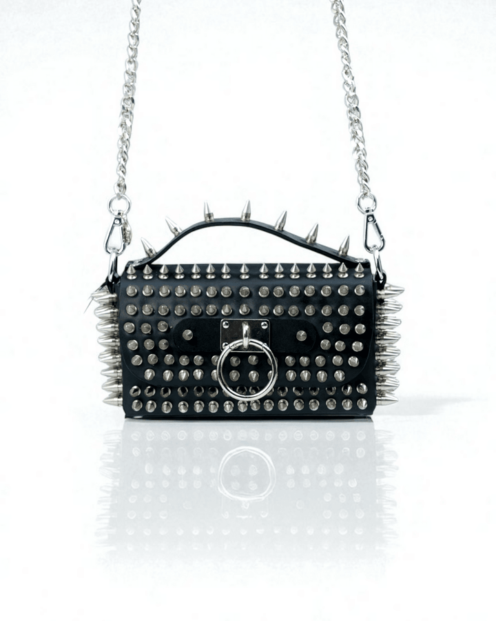 Touch of Death Mini Bag, genuine leather mini bag by Subculture, close-up