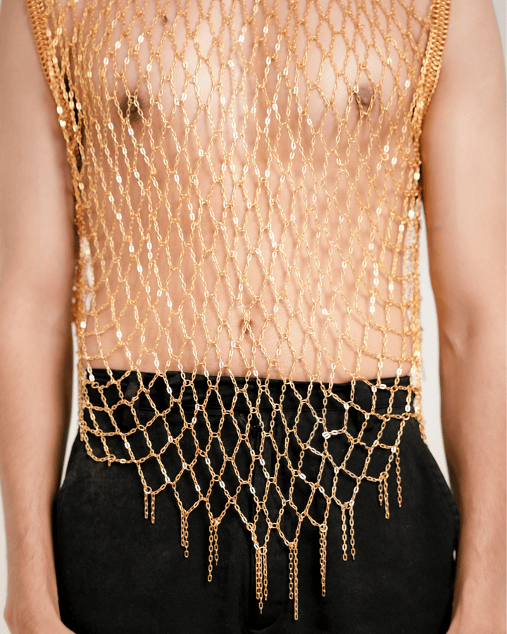 Gold Rush Top, metal top by Subculture