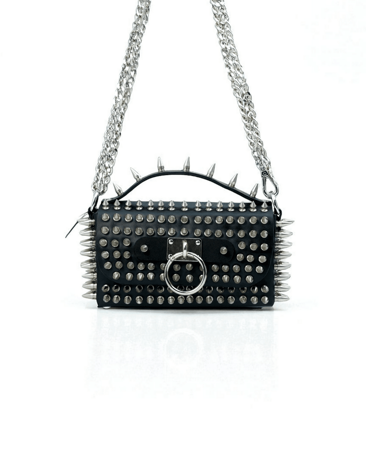 Touch of Death Mini Bag, genuine leather mini bag by Subculture, styled look