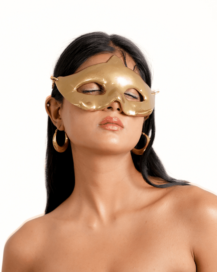 Tusk Mask, genuine leather mask by Subculture, styled look