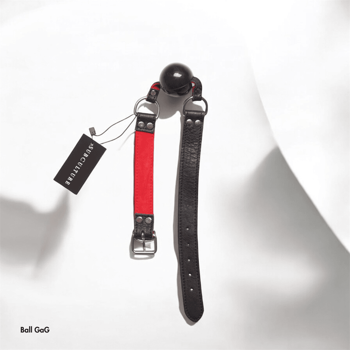 BDSM Kit, Bondage Kit, genuine leather fashion accessory by Subculture, styled look