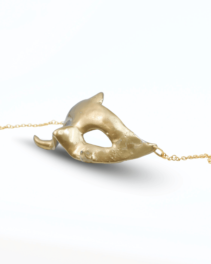 Tusk Mask, genuine leather mask by Subculture, close-up