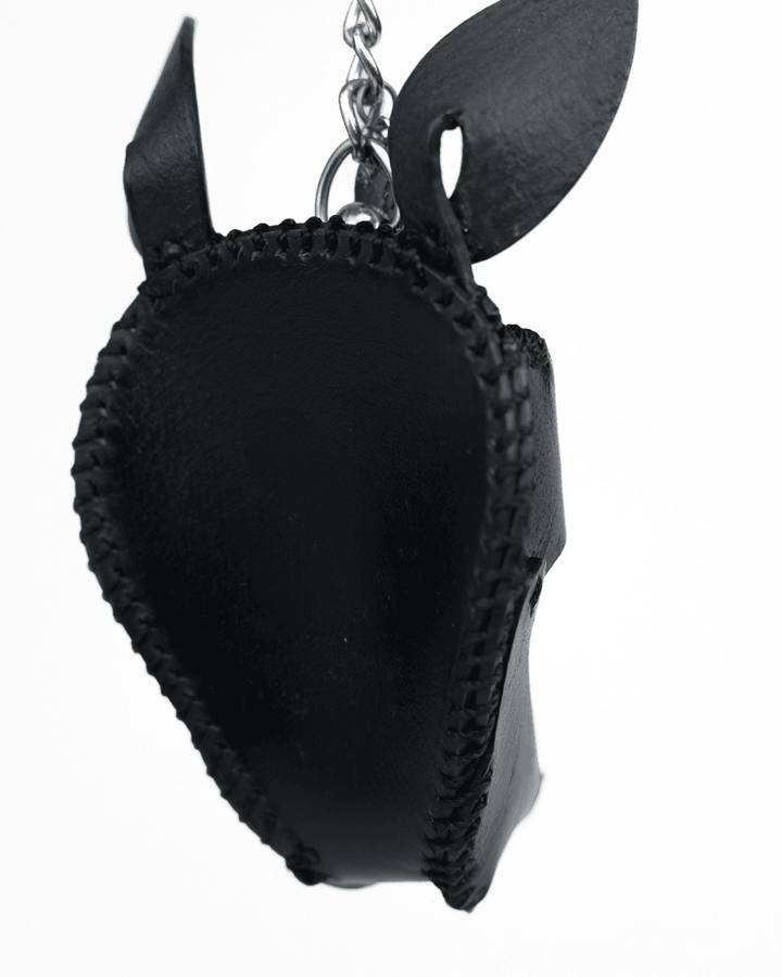 Pup Leather Charm, genuine leather charm by Subculture, side view