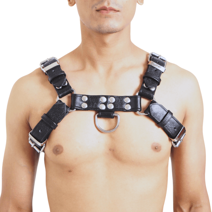 Classic Chest Harness (soft leather), genuine leather chest harness by Subculture