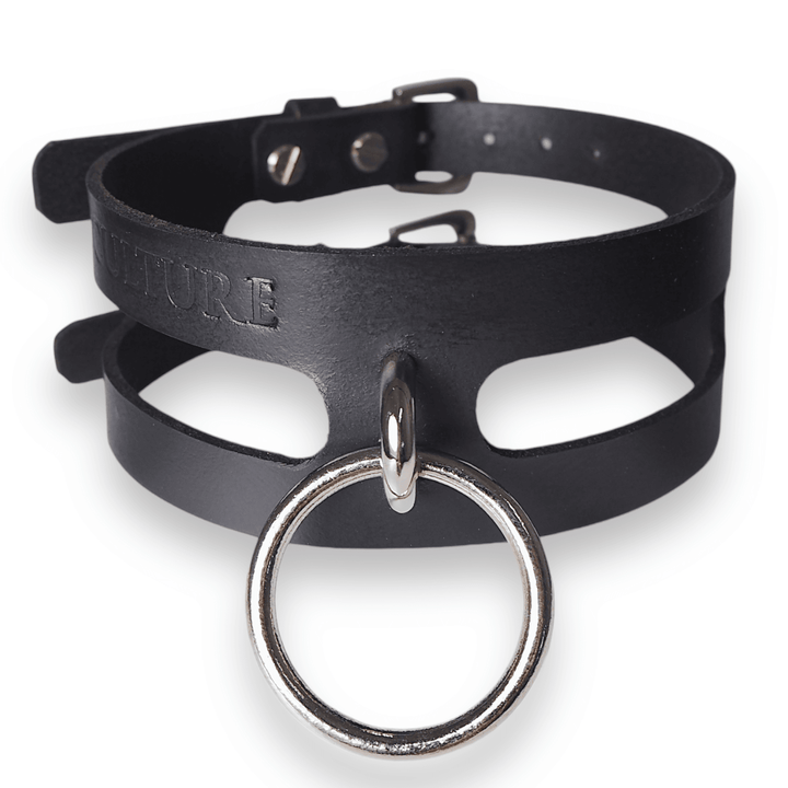 Cassandra Unisex Leather Collar, genuine leather collar by Subculture