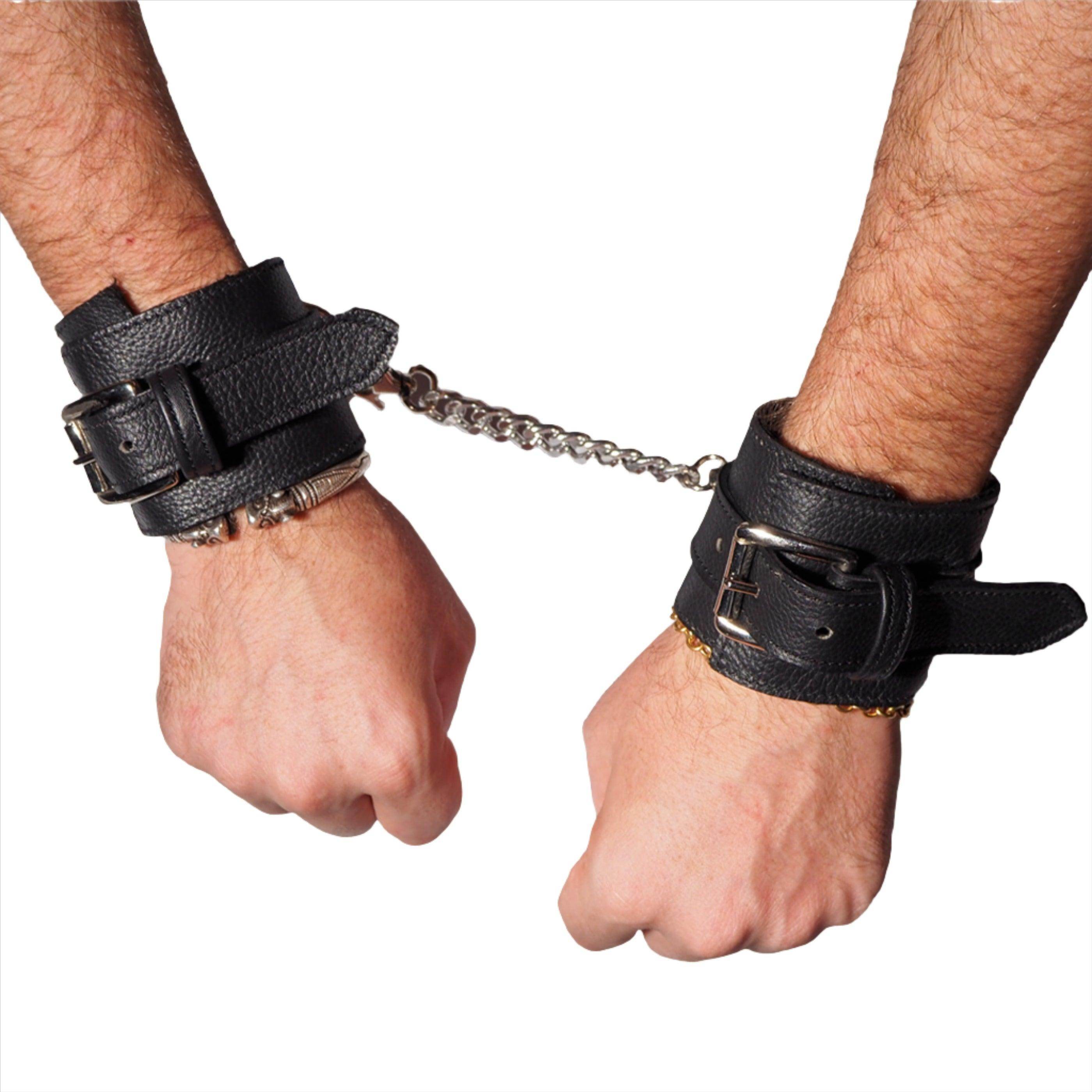 BDSM starter GIFT Kit Box, genuine leather fashion accessory by Subculture, close-up