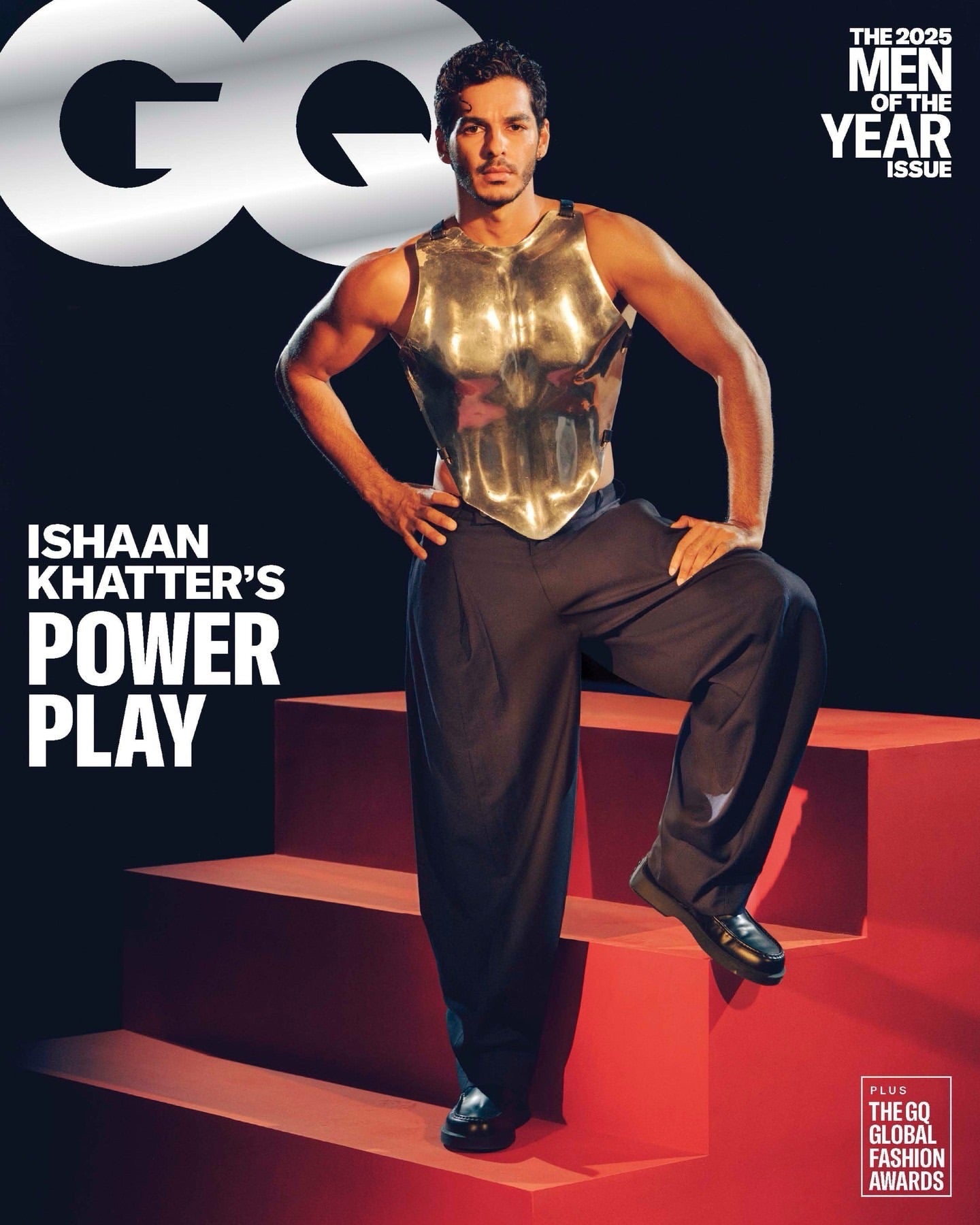 ishaan khattar for GQ in subculture metal armour