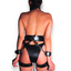 women bondage fetish wear leather restraint set