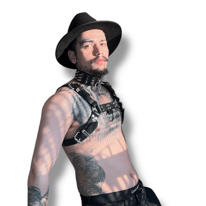 Classic Chest Harness (soft leather), genuine leather chest harness by Subculture