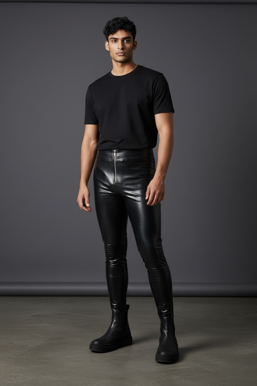 Unisex Latex fashion pants leggins