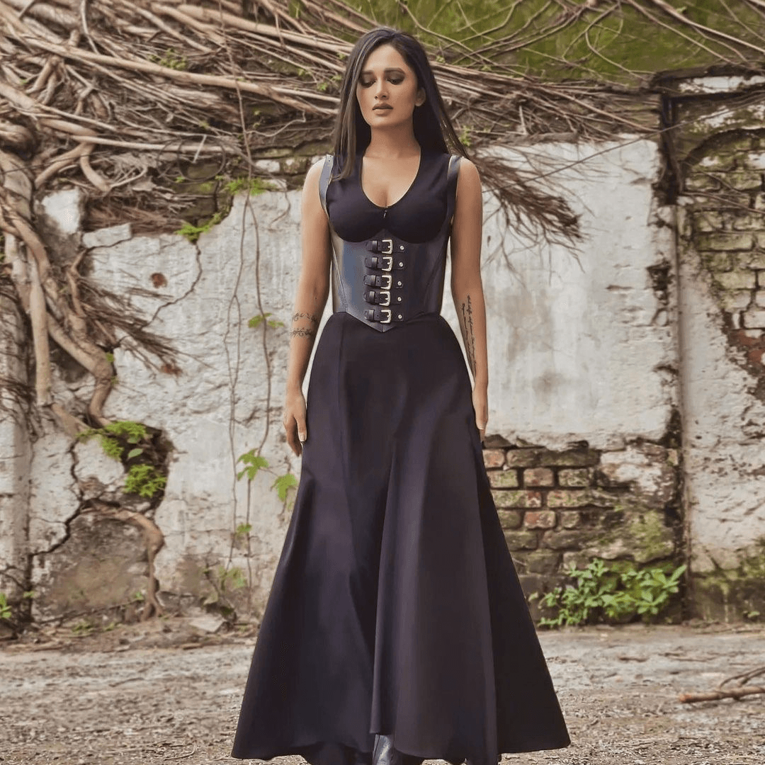 Alice Leather Corset, genuine leather corset by Subculture