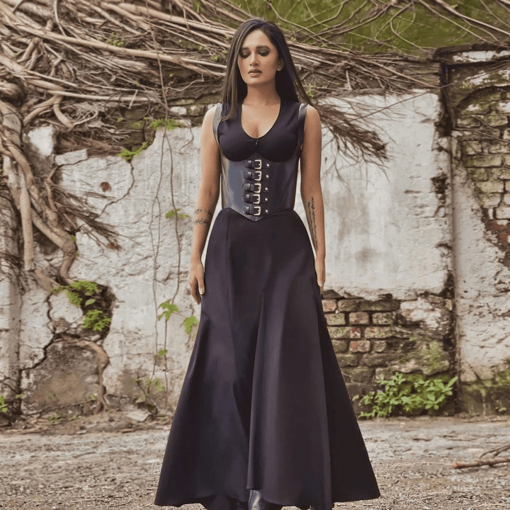 Alice Leather Corset, genuine leather corset by Subculture