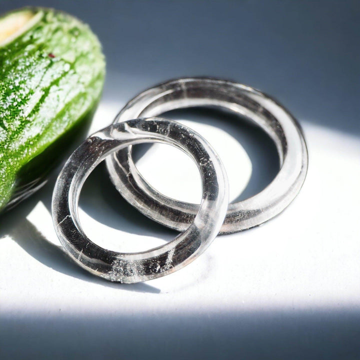 Rock Crystal Quartz Intimate Ring (Natural Gemstone), crystal gemstone intimate ring by Subculture