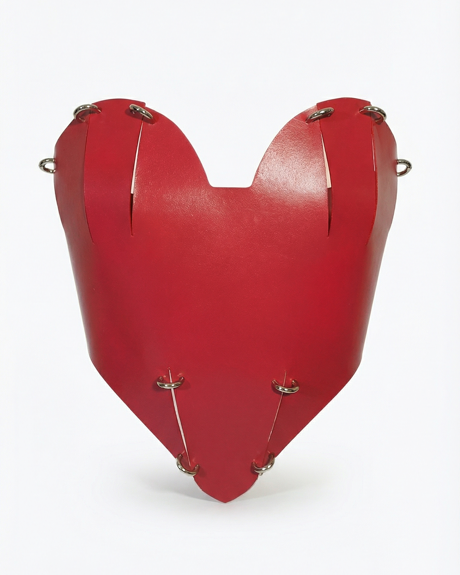 women leather fashion corset red