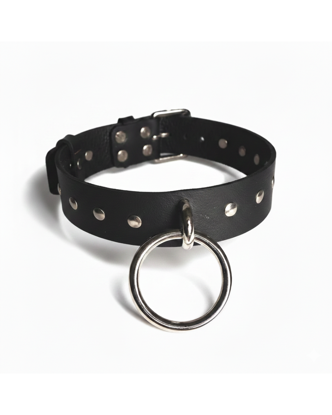 unisex leather choker collar handmade