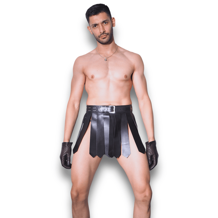 Minotaur Gladiator Leather Skirt (Unisex), genuine leather skirt by Subculture