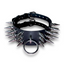 leather spike fashion accessories choker collar