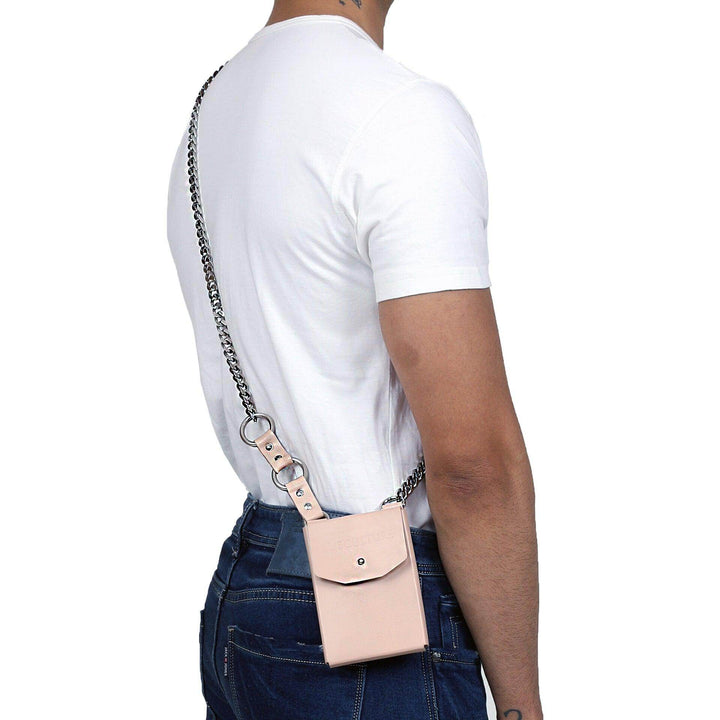 Cross Body Chain Pouch, metal pouch by Subculture, styled look