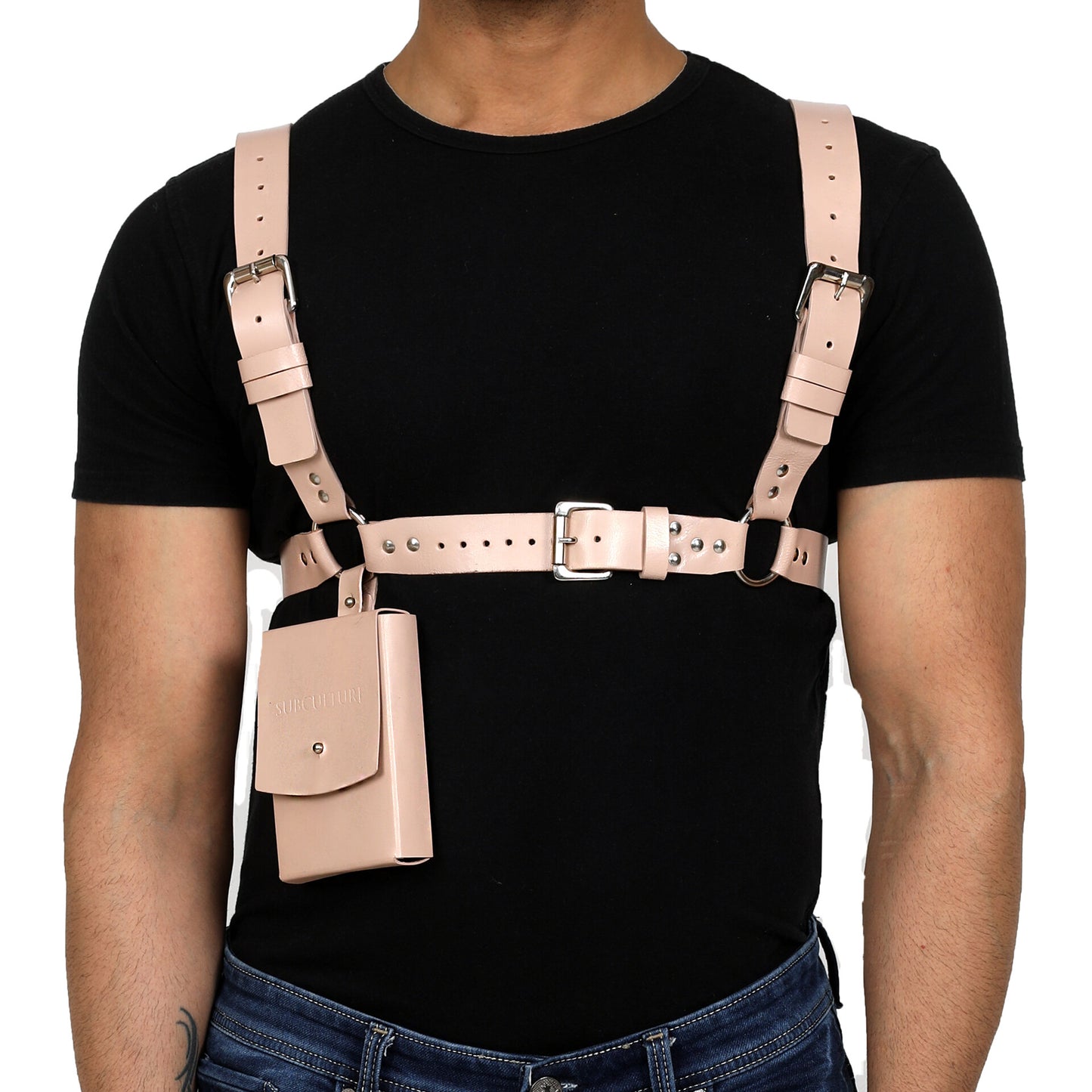 UTILITARIAN LEATHER BAG HARNESS - Subculture