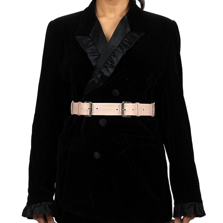 Dual Buckle Unisex Belt, genuine leather belt by Subculture