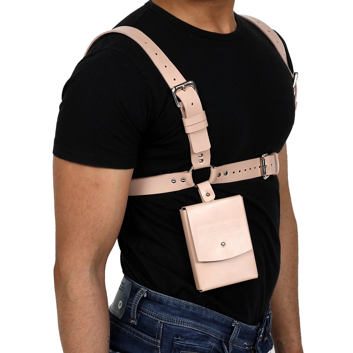 UTILITARIAN LEATHER BAG HARNESS - Subculture