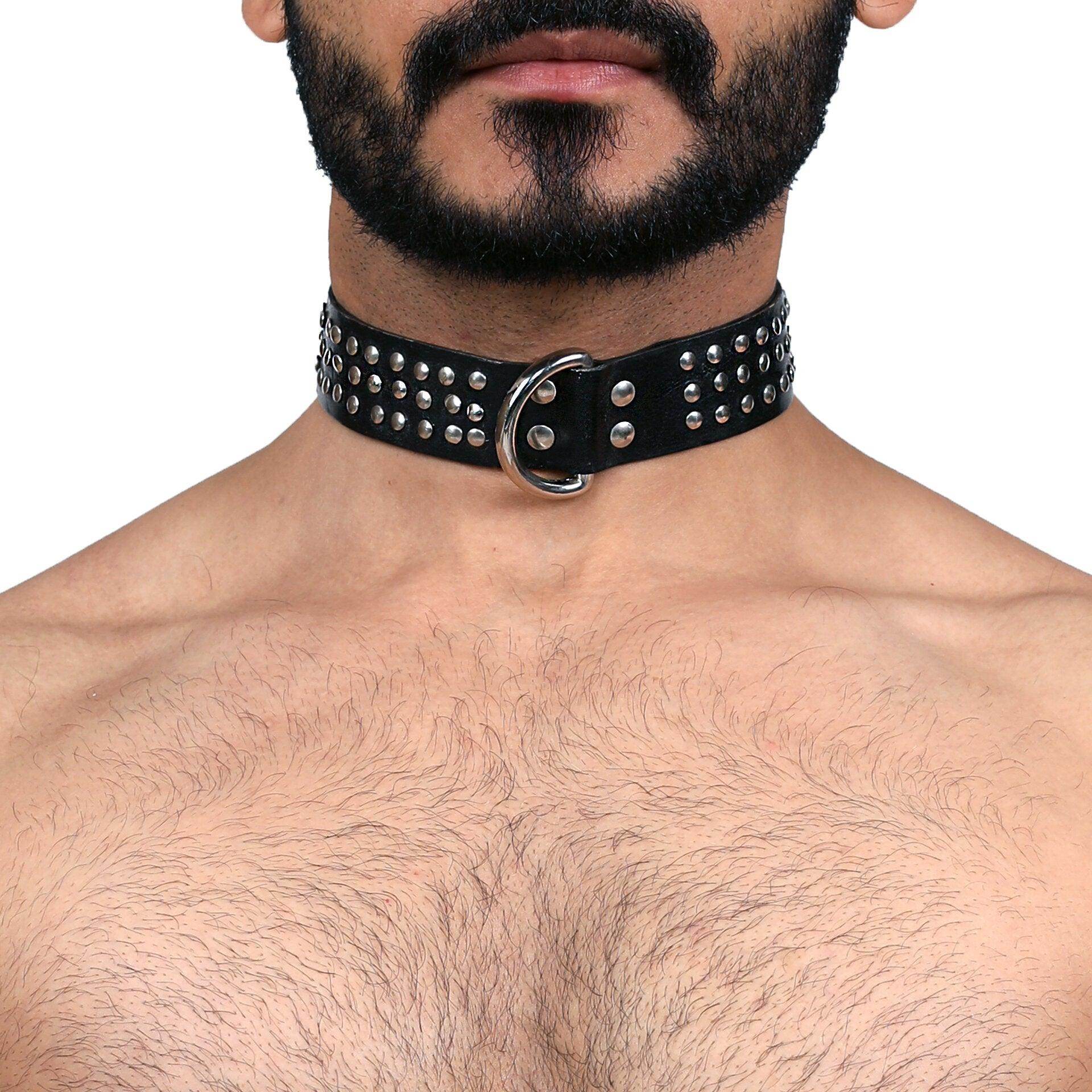 Stallion Studded Choker, genuine leather collar by Subculture